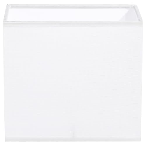 KICHOUSE Pantalla de Lámpara Rectangular de Tela para Mesa y Colgante Accesorio y Elegante para Decoración Casa y Hotel