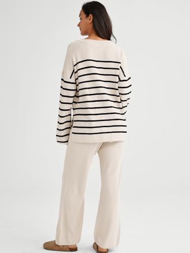 Image of LILLUSORY Women's 2 Piece Lounge Sets Oversized Slouchy Matching Cozy Knit Sets