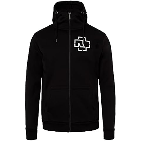 Rammstein Herren Kapuzenjacke Sehnsucht Schneider Offizielles Band Merchandise Fan Zipper schwarz mit mehrfarbigem Front, Back und Seiten Print (XL) Cover