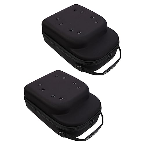 Ipetboom 2pcs Baseball Cap Storage Organizer Case Compact Travel Hat Box Breathable Design Shockproof and Portable Handle for Easy Carrying for Baseball Hats and Travel