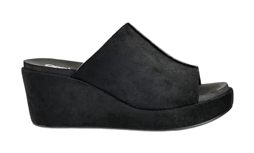 Corkys Footwear Here For It Slip-in 2.5 Inch Faux Suede Wrapped Wedge Sandal2