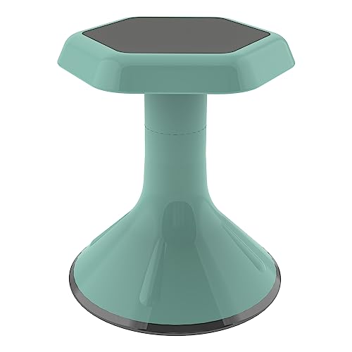 Image of Learniture Backless Active Learning Stool for Preschool Classrooms, Active Learning Wobble Chair with Rocking Motion, 12 inch H, Seafoam