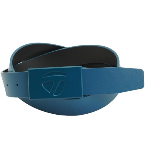 [TaylorMade] Men's M Leather Belt Belt, blue, Free Size