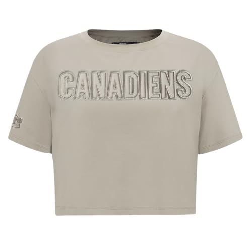 Pro Standard Womens NHL Montreal Canadiens Neutral S/S Boxy TEE Taupe S