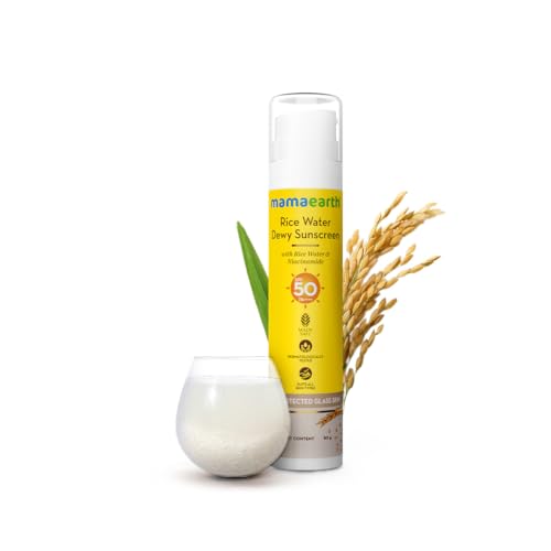 Mamaearth Rice Water Dewy Sunscreen with SPF 50 PA++++ | UVA & UV...