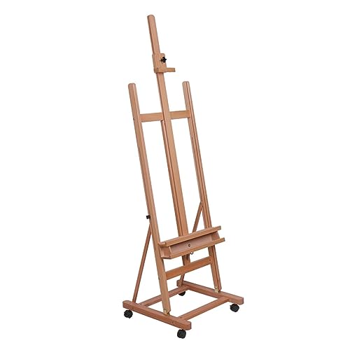 Chevalet de grand studio réglable et pliable modèle D en bois