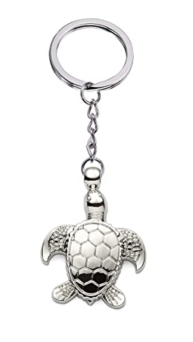 Porte-Clés Original, Bijoux de Sac, Tortue, Fonds Marins, Idée Cadeau pour Homme ou Femme, Avec ou Sans Prénom (Sans Prénom) Cover
