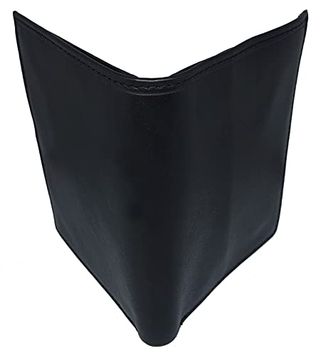 Men's, Genuine Leather, BiFold Wallet With 1 ID Window, 9 Credit Card Slots, 2 Extra Large Hidden Pockets For Extra Storage & Currency Compartment Divided Into 3 Compartments (Black)4