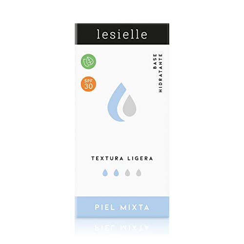 Base para Piel Mixta. Ligera. (SPF) 30. 100% Natural. Crema hidratante facial mujer/hombre. Añade esta base y hasta 4 activos a nuestro Dispositivo y crea tu crema personalizada. Lesielle Cover