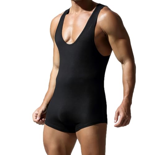Men Athletic Supporters Bodysuits Leotard Wrestling Singlet Jumpsuits Seamless Slim Fits Shapewear Boxers3