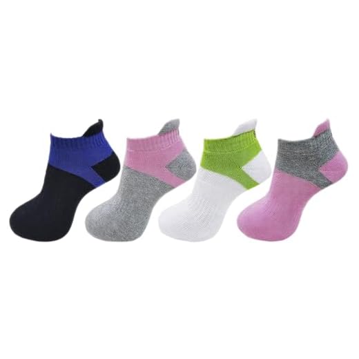 RC. ROYAL CLASS Women's Low Cut Ankle Length Cotton Cushioned Athletic Multicolored Socks (pack of 4 pairs)
