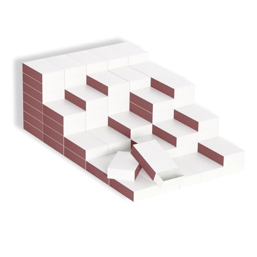 LONGIM 100pcs Blank Matches Boxes for DIY Craft 2.28x1.41x0.59in White Small Storage Container Bulk Matchboxes with Double-Sided Strikers for Wedding & Birthday Party Favor Supplies Empty Matchboxes