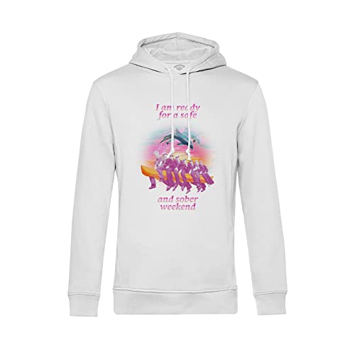 Sweat à capuche Sober Weekend style illustration vintage collage surréaliste et humour