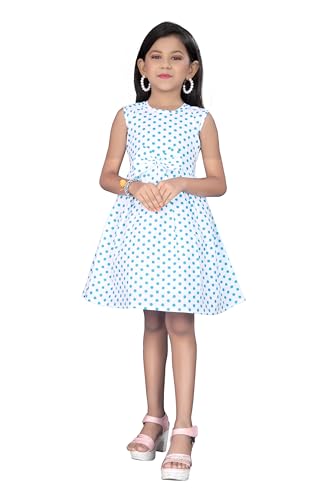 Image of Girls Pure Cotton Soft Frock with Astar, Printed Multicolor for Girl Child