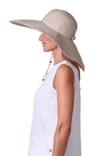 Sombrero femenino amplio protección solar UPF 50+ miniatura 4