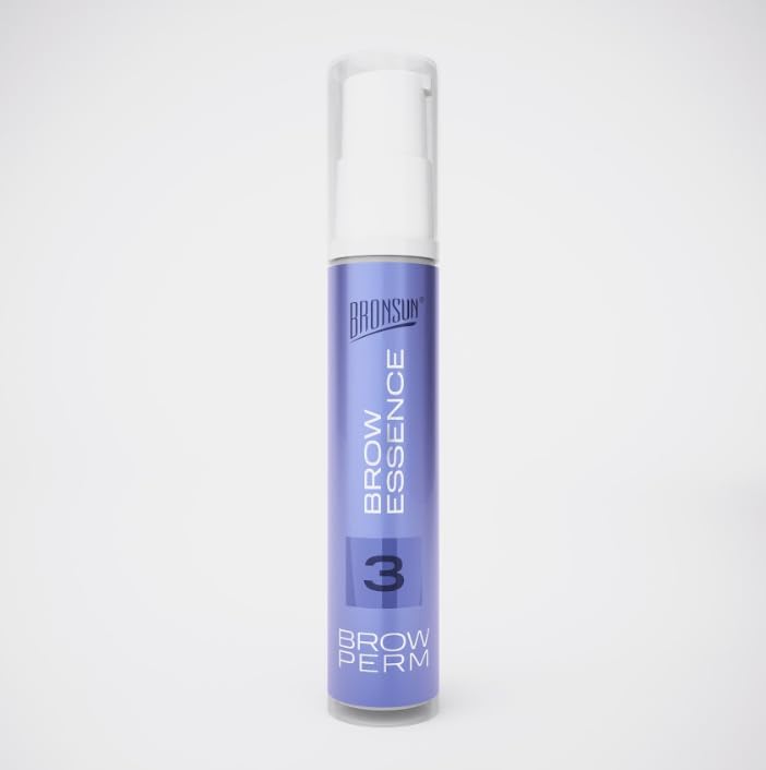 Bronsun Brow Perm #3, Nourishing Lotion for Brow Lamination, Gel, with Panthenol, Hydrolyzed Wheat Protein, Vitamin E, 0.34 fl.oz