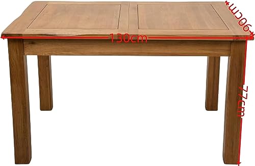 Aurotrice Oak Dining Table Solid Wood Design with Oak Chairs Extender Table Stunning Seaters Robust and Majestic for Large Gatherings and Feasts