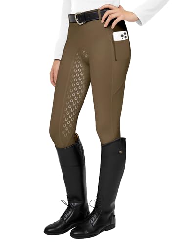 Fitst4 Sports Pantalones De Montar Para Mujer Pantalones De Montar Con Refuerzo Completo De Silicona, Bolsillo Para El Móvil Y Trabillas Para El Cinturón Fitst4 Sports Pantalones De Montar Para Mujer Pantalones De Montar Con Refuerzo Completo De Silicona, Bolsillo Para El Móvil Y Trabillas Para El Cinturón