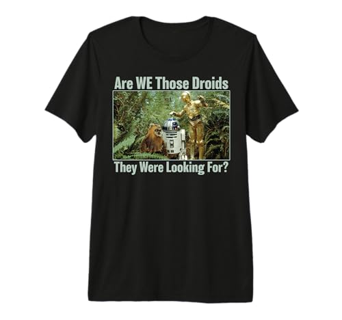 T-shirt Star Wars Are We Those Droids vêtement confortable au quotidien
