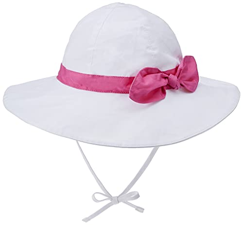 Image of Baby Sun Hat Toddler Summer Beach UPF 50+ Sun Protection Bucket Hats for Baby Girls Infant Beach Hat with Wide Brim Kids White