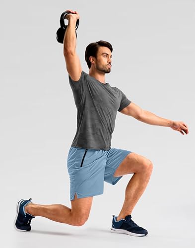 Image of G Gradual Men's Gym Workout Shorts Zipper Pockets 5 inch / 7 inch Quick Dry Breathable Runing Athletic Short for Men