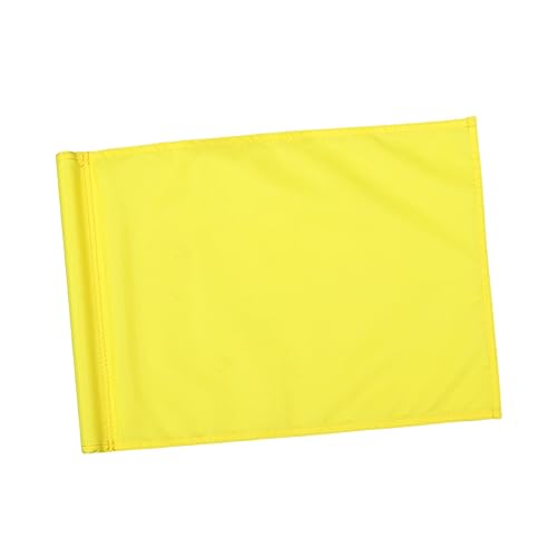 GANAZONO Monochrome Practice Flag Mini Yellow Putting Marker Lightweight Durable for Golf Training present for Golfers