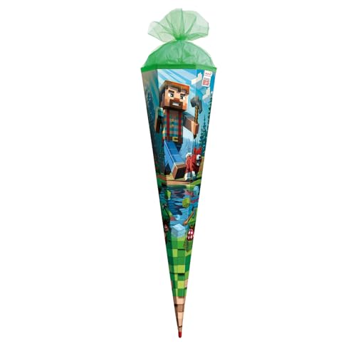 ROTH Motiv-Schultüte Block Game 85 cm eckig Rot(h)-Spitze Tüllverschluss