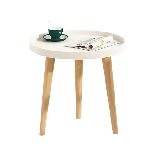 EINES Veladores Mesita de Noche Sofá Mesa Auxiliar Balcón Dormitorio Mesita de Noche Hogar Sala de Estar Mesa de Centro pequeña Simple(A)