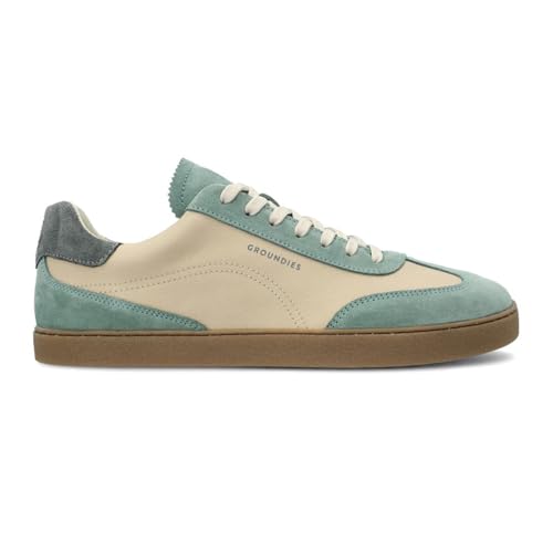 GROUNDIES Panama Women - Damen Barfußschuh/Sneaker (Beige/Sage Green, EU...