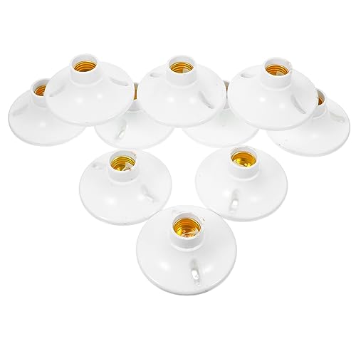 Zerodeko 10 Piezas Ventilador De Mesa Pie De Lámpara De Mesa Industrial Casquillo De Luz De Techo De Base De La Bombilla De Luz Nocturna Portalámparas Colgante Tornillo Baquelita E27