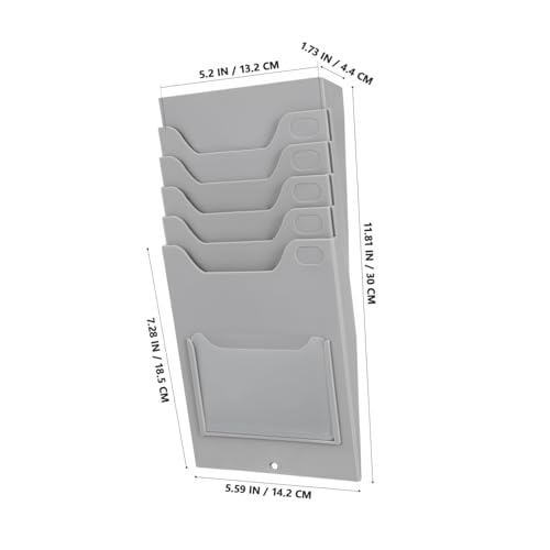 Présentoir de pointeuses mural Homoyoyo plastique 5 compartiments de tri - 6