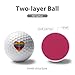 LGBT Rainbow Heart Ankh Symbol Practice Golf Ball Realistic Feel and Long Lasting Limited Training Balls Gifts for Men Women