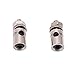Dilwe RC Push Rod Connectors, Stainless Steel 10pcs RC 1.8mm Pushrod Connector Linkage Stoppers for RC Model Plane