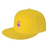Cute Bear with Sweet Ice Cream Snapback Hat Baseball Cap for Men Women Hip Hop Style Flat-Brimmed Hats