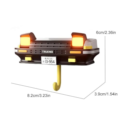 Image of Vintage Car Open Headlights Key Holder for Home Decor Stylish, Stickable Wall Mount Key Stand Rack (Vintage)
