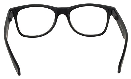 Retro Fashion Style Black Matte Frame Clear Lens Glasses4