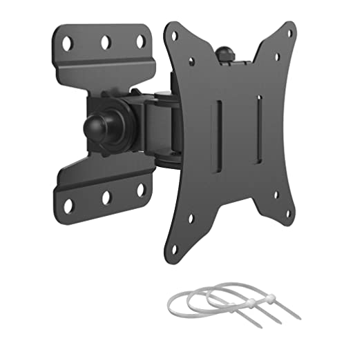 BONTEC Support TV Mural Fixation Murale TV, Support Mural Ecran PC Orientable et Inclinable Universel pour Moniteur et Télévision Plat/Incurvé de 13-30 Pouces Jusqu'à 25 Kg, VESA 75x75 / 100x100mm