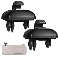 2 Stück Auto Sonnenblende Haken, Auto Sonnenblende Clip Haken, Sonnenblendenhalter, Sun Visor Clip -Beutel, Sonnenblende Halterung, Sonnenblenden Kompatibel mit Autos (Schwarze)