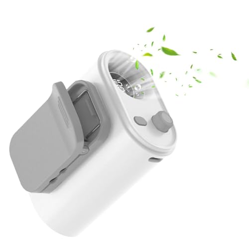 Genérico Abanico Portátil,Pantalla digital, velocidad ajustable y recargable | Ventilador de Cintura con Clip para Llevar | para el hogar, oficina, interior, exterior, verano, viajes, campismo,