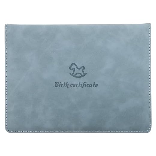 EXCEART Soporte Para Certificado De Nacimiento Protector De Cuero Artificial Funda Para Certificado De Nacimiento Para Recién Nacido Soporte Para Carpeta Para Certificado De Bebé
