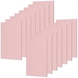 15 Stück Gummi Schnitzblöcke,Linoleumblöcke 15x10 cm, 0,8 cm Dick, Rosa