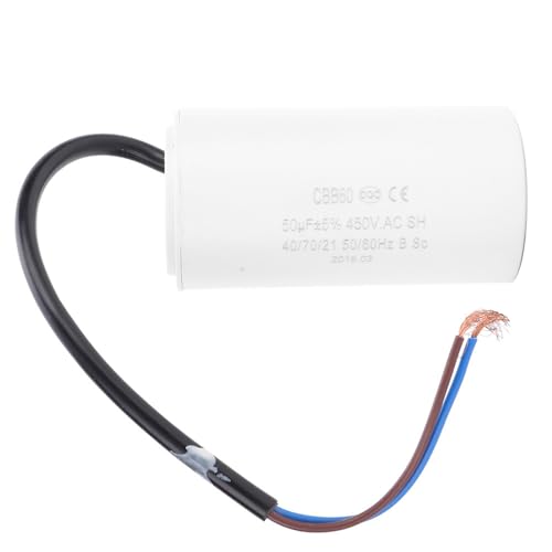 Condensateur 450V 50uF avec fil pour réparer un moteur électrique qui ne tourne plus