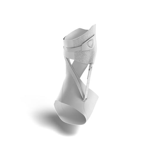 BETTERGUARDS Lite Tobillera deportiva ligera para hombre y mujer, estabilización para comodidad y movilidad, transpirable y sin compresión (M, blanco - derecha)