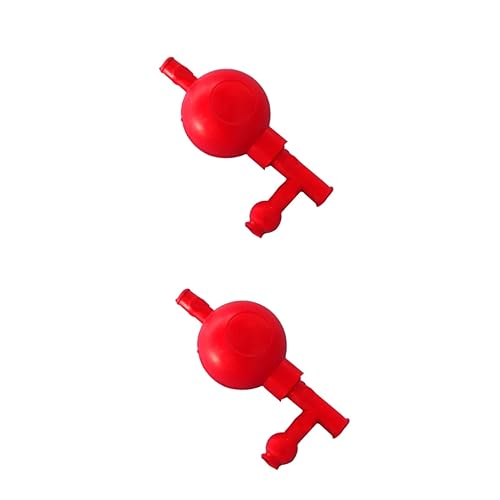 SOLUSTRE 2pcs Pipette Filler Lightweight Pipet Accessory for Quantitative Laboratory Use for Industrial Agricultural Chemistry and Educational Applications Red