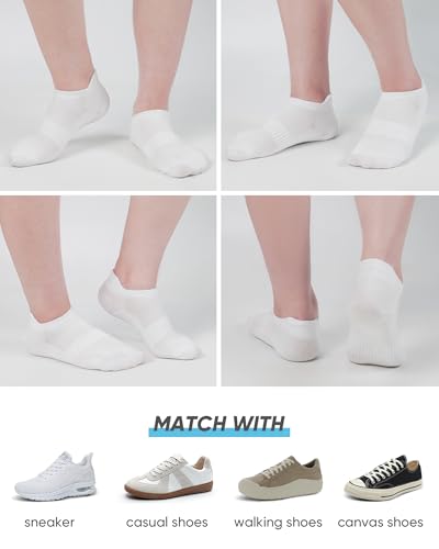 SIXDAYSOX Ankle Socks Womens Thin Breathable No Show Low Cut Cotton Socks 5 Pairs2