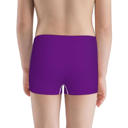 Boys' Cotton Boxer Brief Soft Underwear-Purple3