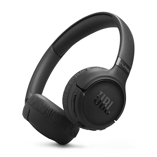 Image of JBL Tune 680NC - Wireless on-Ear Adaptive Noise Cancelling Headphones with Powerful Hi-Res JBL Pure Bass Sound and Spatial Sound, with Up to 76 Hours of Battery Life, Plus Speed Charge (Black)