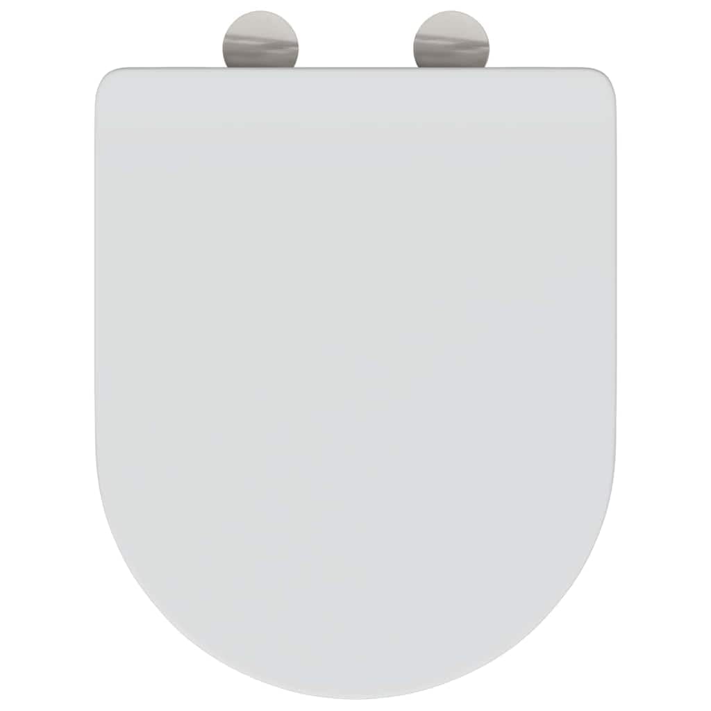 Sedile WC bianco 47 x 36 x 3,4 cm Duroplast design moderno minimalista per bagno