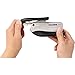 Bostitch Office inSHAPE Compact Stapler, 15 Sheet Capacity, One Finger, No Effort, Spring Powered, Black/Gray
