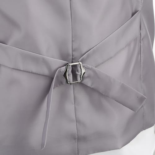 GRAJTCIN Mens Sequin Vest V-Neck Prom Vest Jacket Shiny Party Dress Suit Waistcoat Bowtie Set4